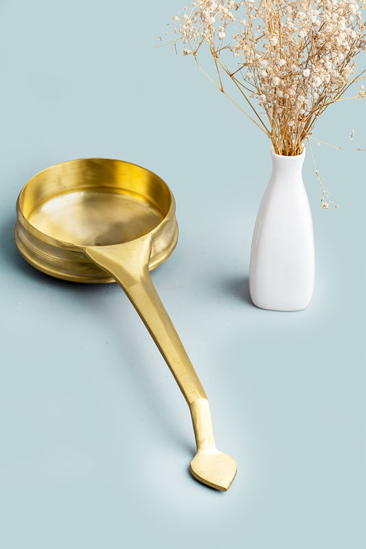 80scookware.com Bronze/kansa/vengala Tadka Pan | Kai Uruli | Val Uruli | Thalipu Karandi | Kansya Patra (big)