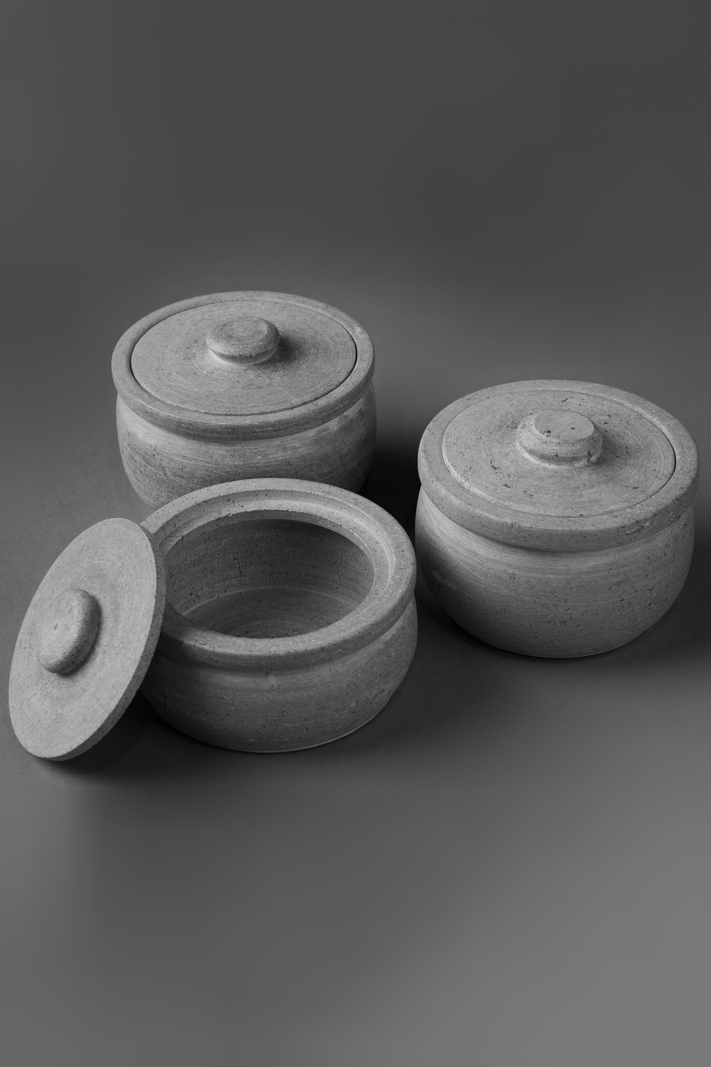 Soap Stone Traditional Curd Setter/ Storage Container Extra Large (1000ml - 1200ml)