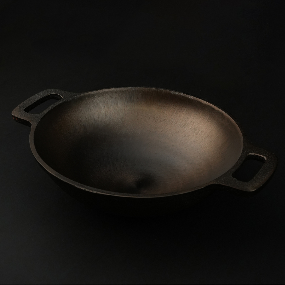 80scookware.com cast-iron-smooth kadai wok-9