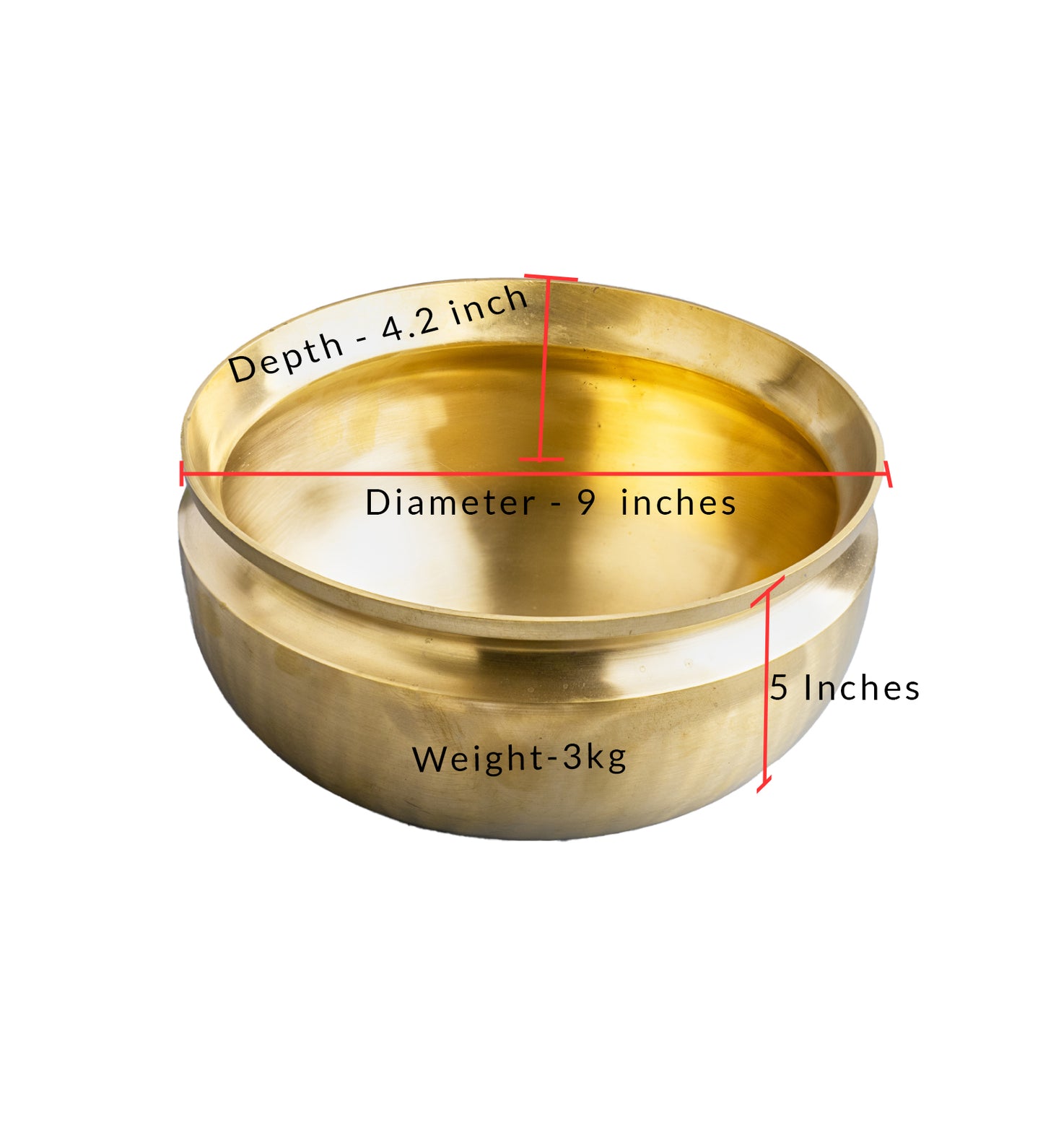 Bronze Pana/Vengala Chatti (9")