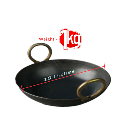 Pure Iron Kadai (10" Inches)