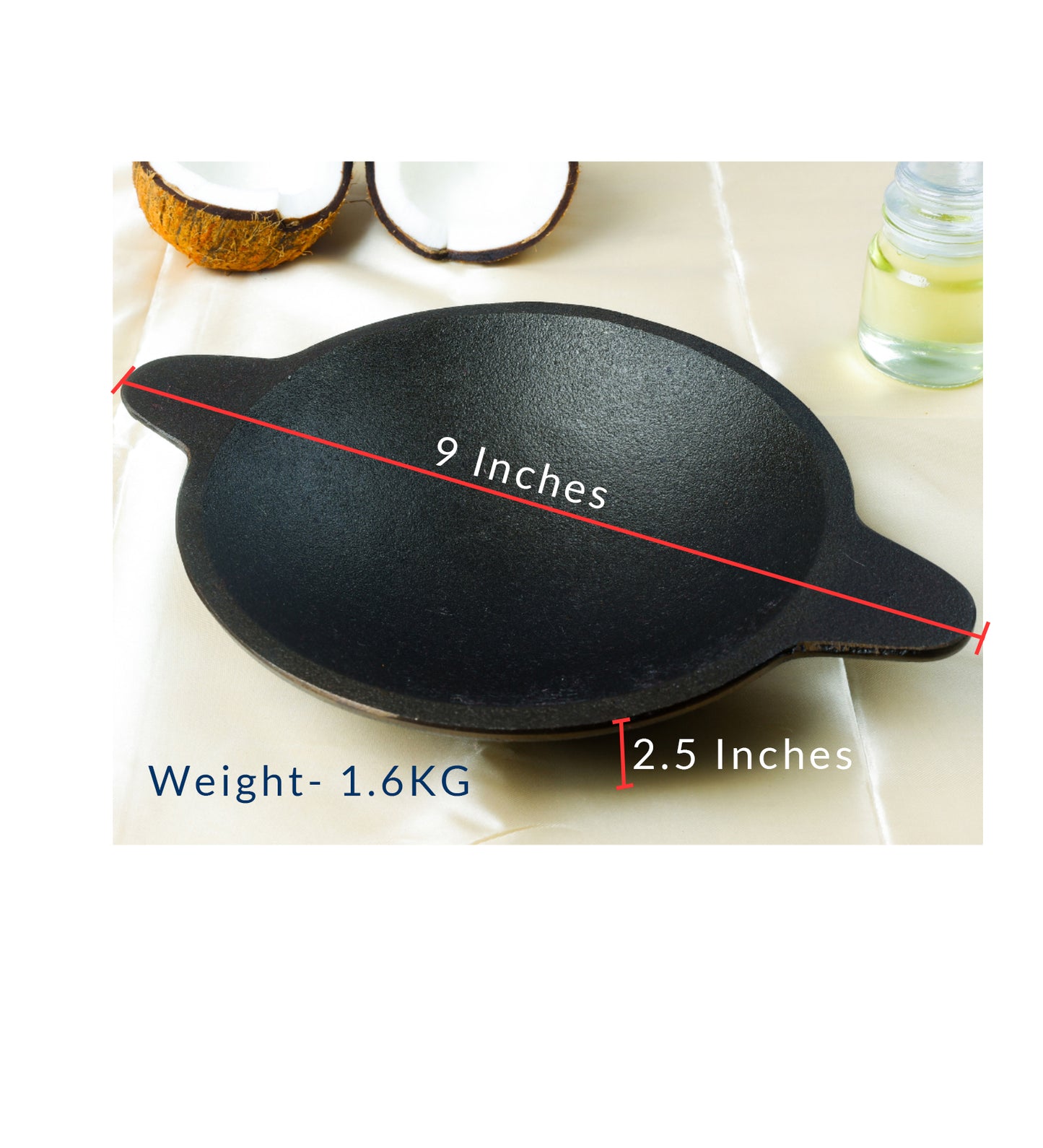 CASTrong Cast Iron Appam Pan