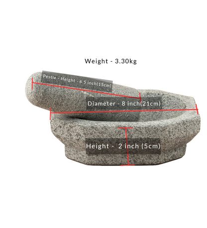 Mortar & Pestle (Kalvam/Ammikallu) – Uthukuli Stone