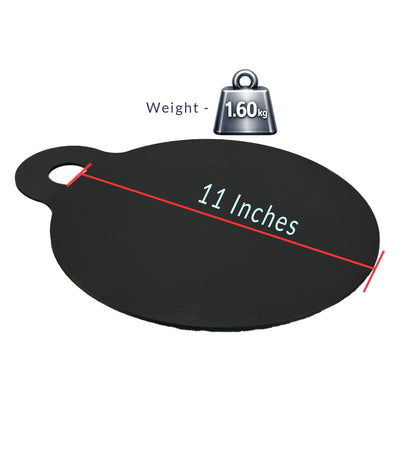 (PAPER ROAST) Pure Iron Dosa Tawa (10" Inches)+ Free Wooden Flip