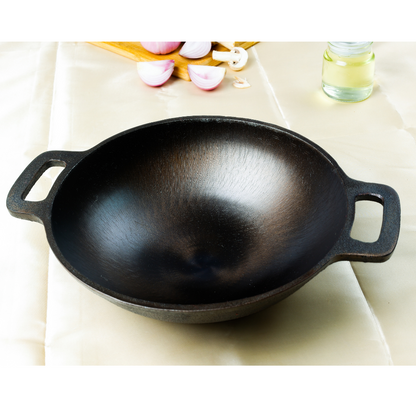 80scookware.com cast-iron-smooth kadai wok-9