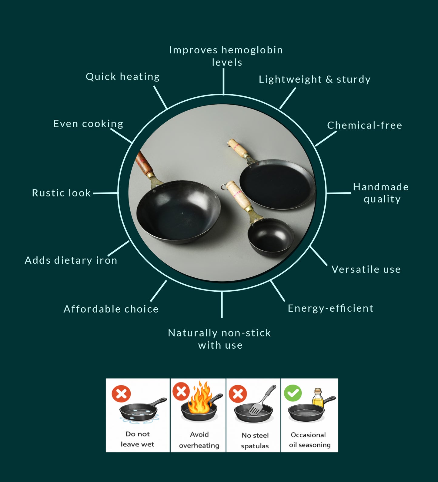 Pure Iron Family Combo Set Of 3