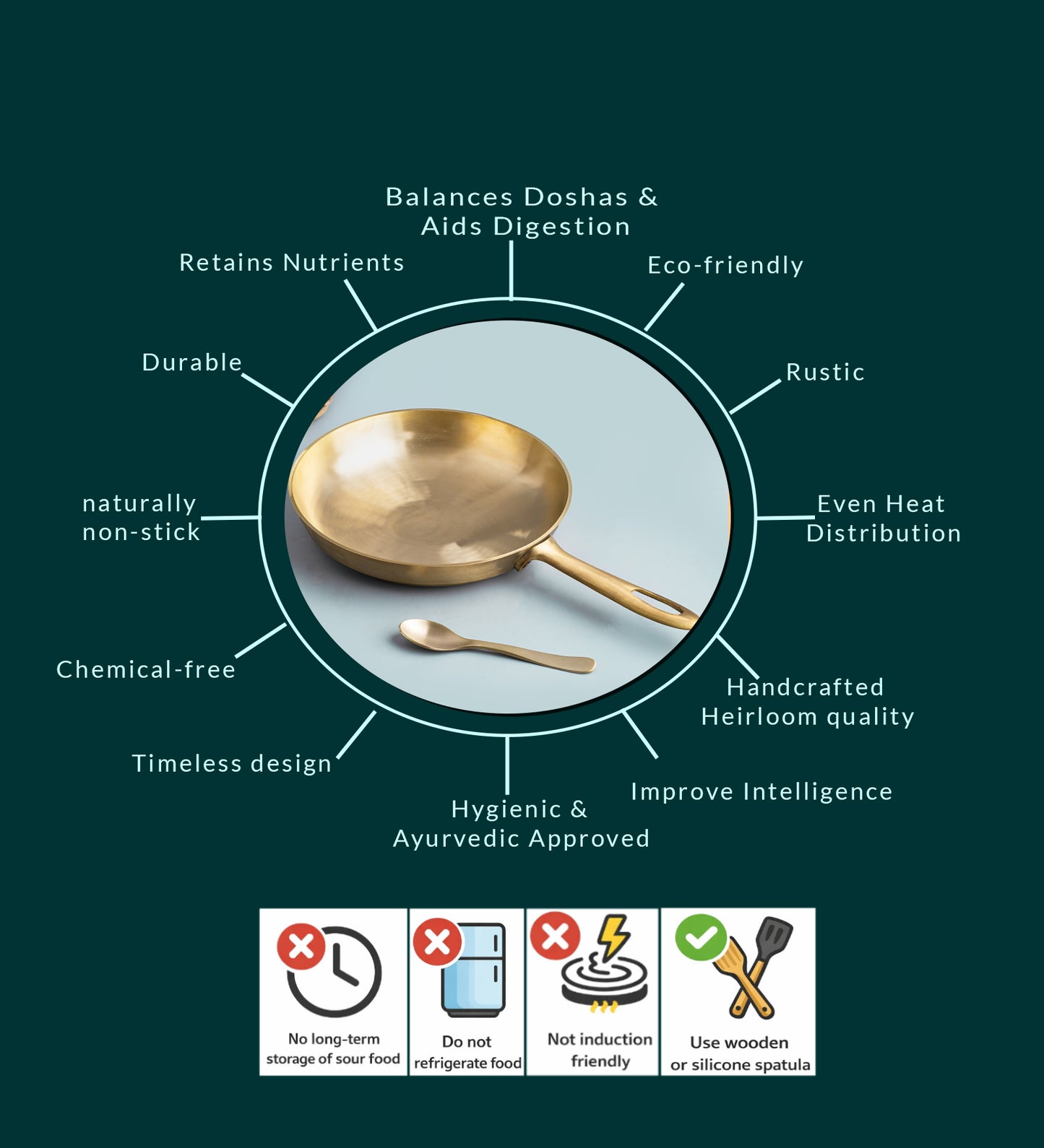 Pure Bronze Sauté/Fry Pan