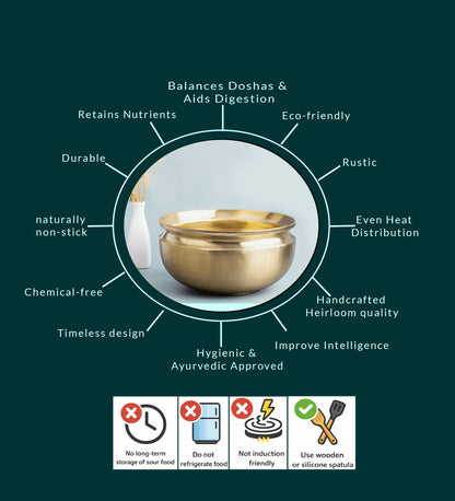 Bronze Pana/Vengala Chatti (9")