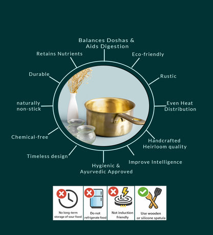 Bronze Milk Sauce Pan (2 liter)