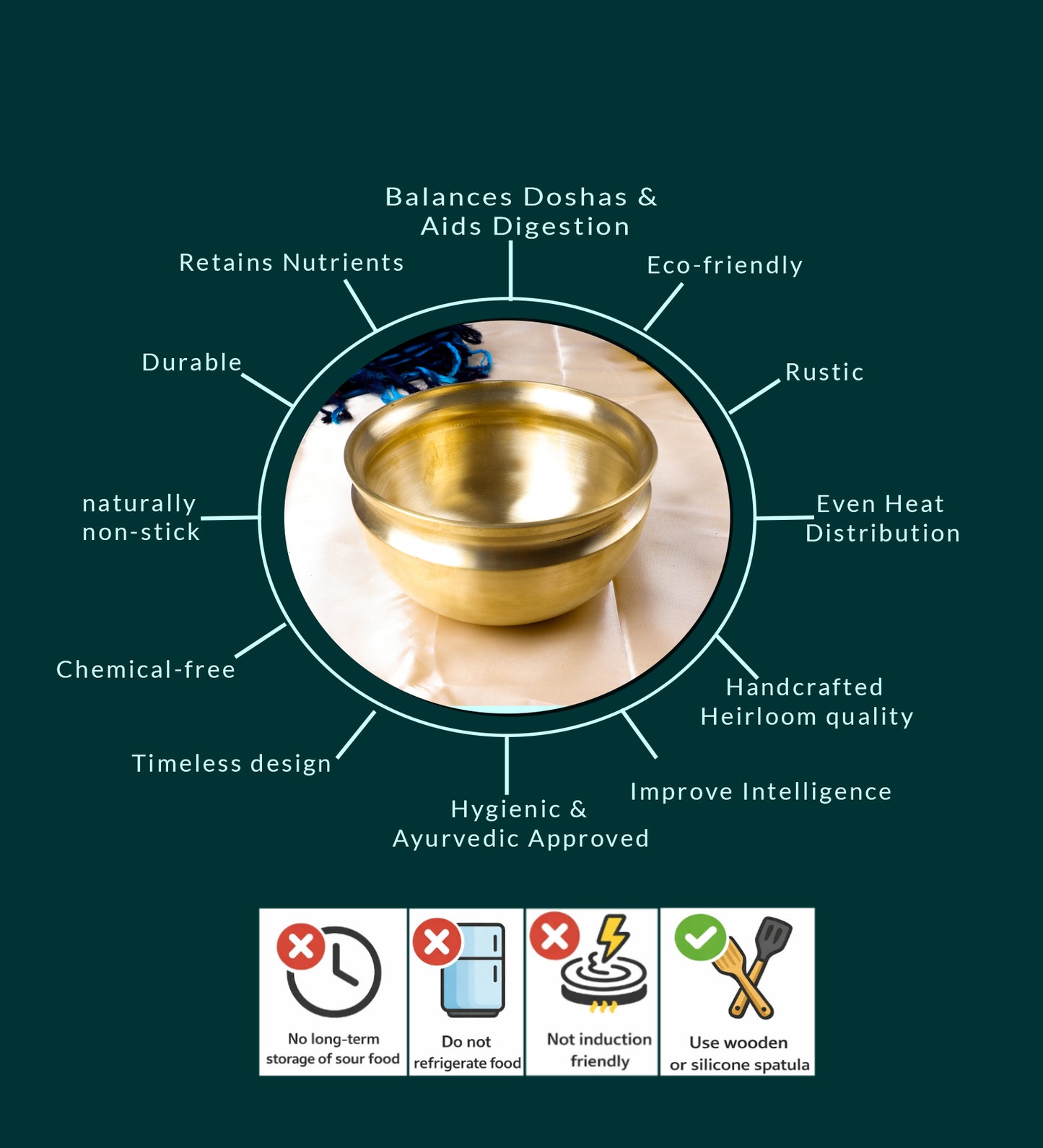 Bronze Pana/Vengala Chatti (8")