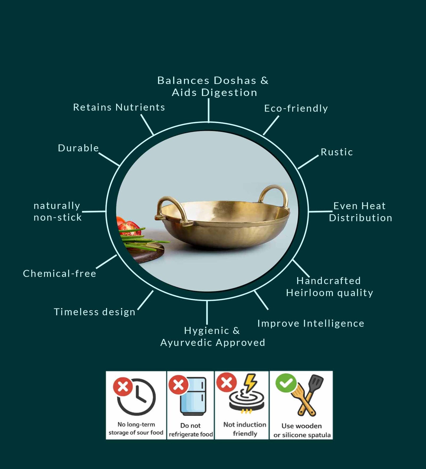 Bronze Kadai (LARGE)