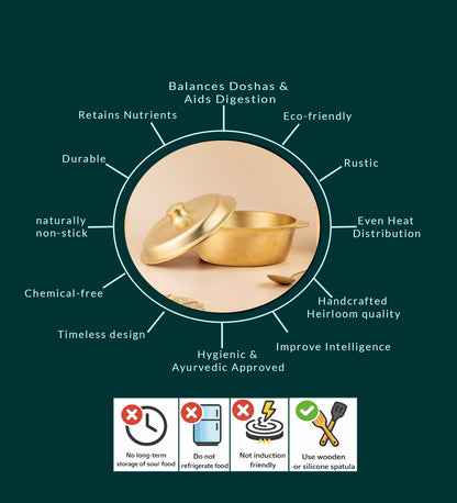 Bronze Casserole/Handi (Medium)