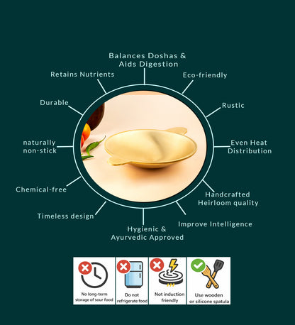 Bronze/Kansa Appam Pan/ Appa Kadai