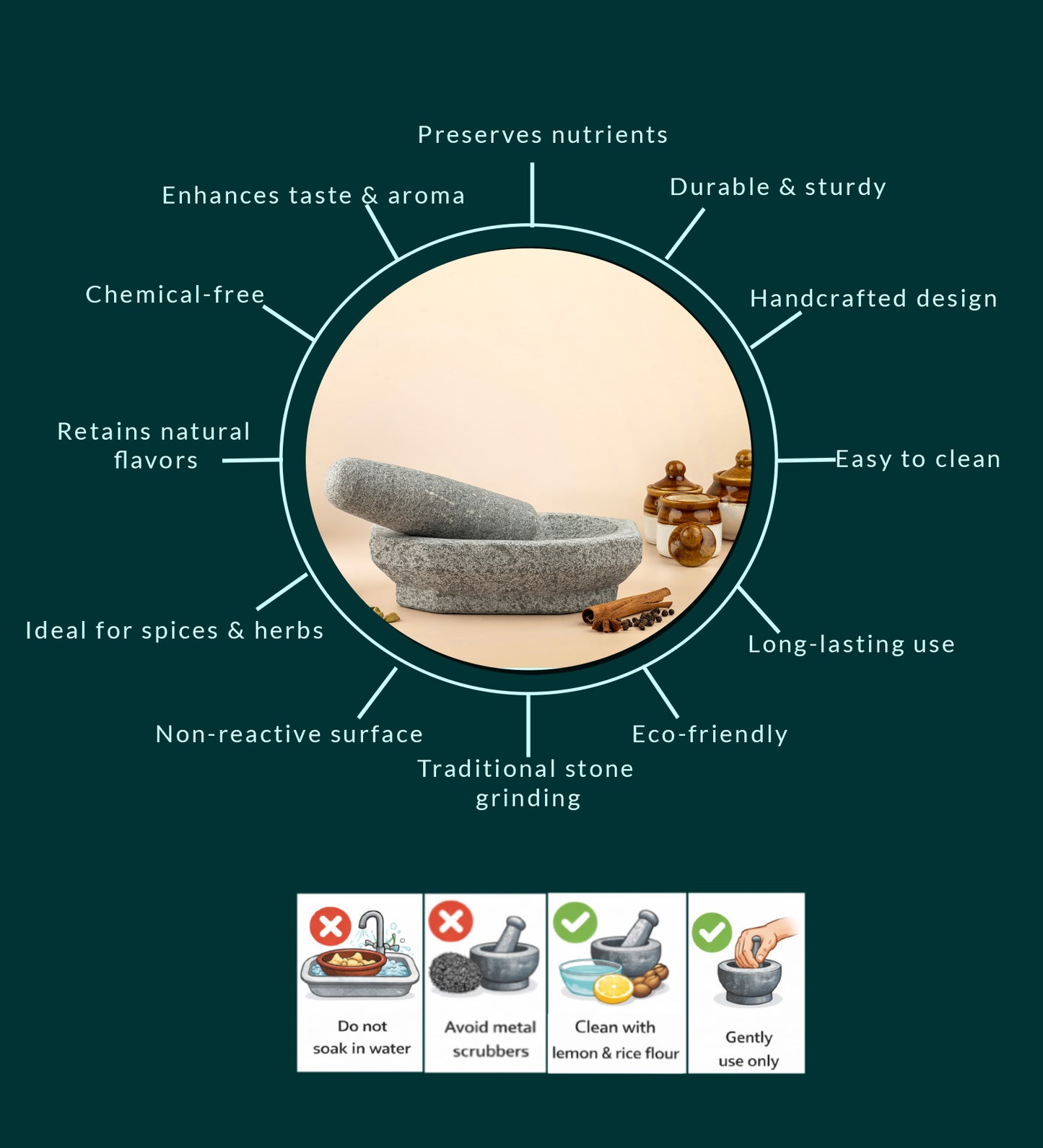 Mortar & Pestle (Kalvam/Ammikallu) – Uthukuli Stone
