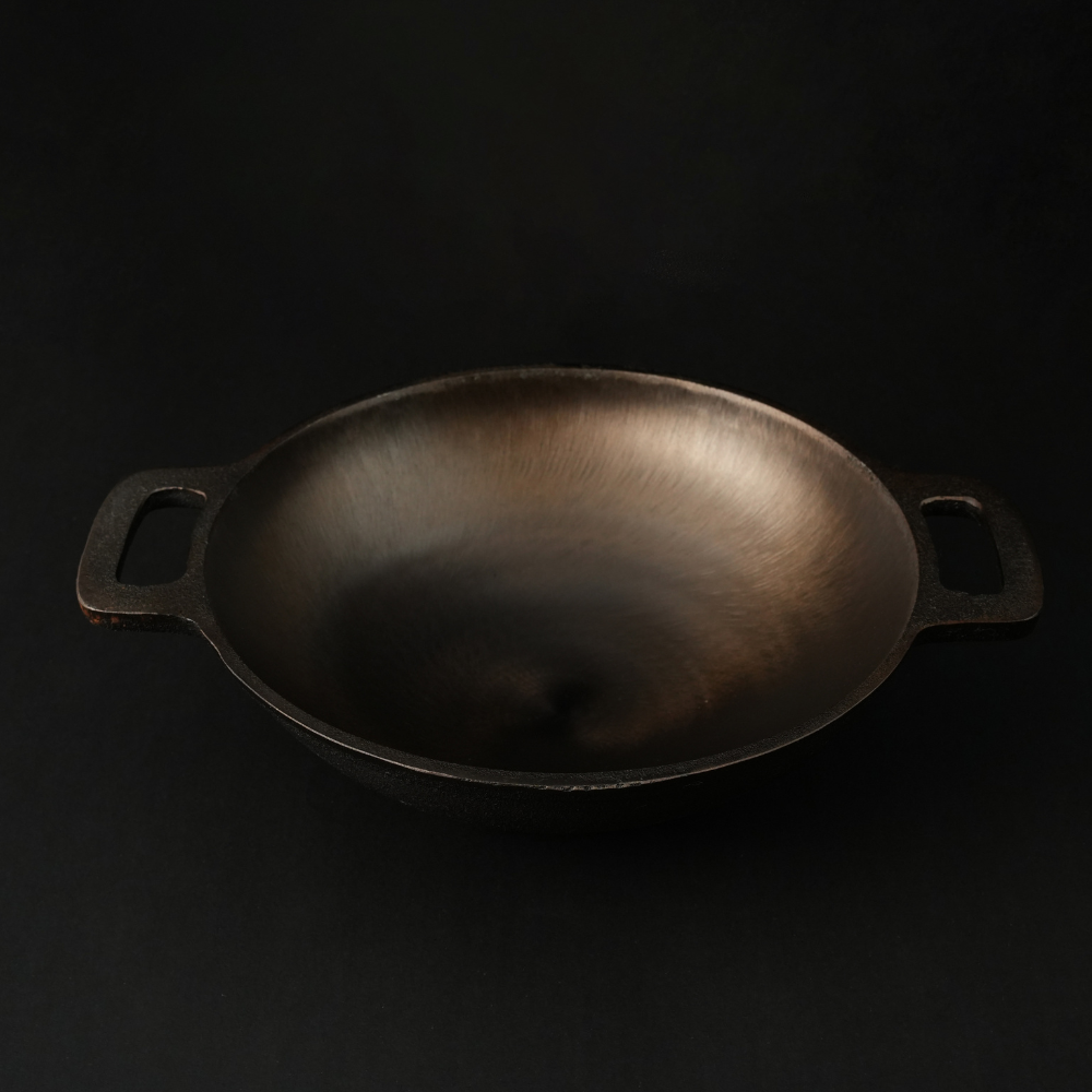 80scookware.com cast-iron-smooth kadai wok-9