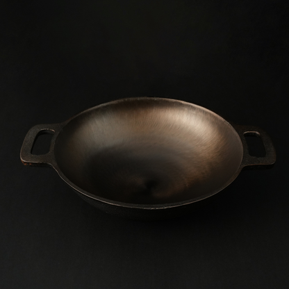 80scookware.com cast-iron-smooth kadai wok-9