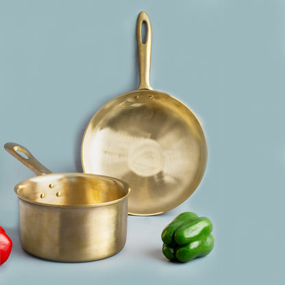 Bronze/Kansa Combo (Saucepan +  Sautépan)