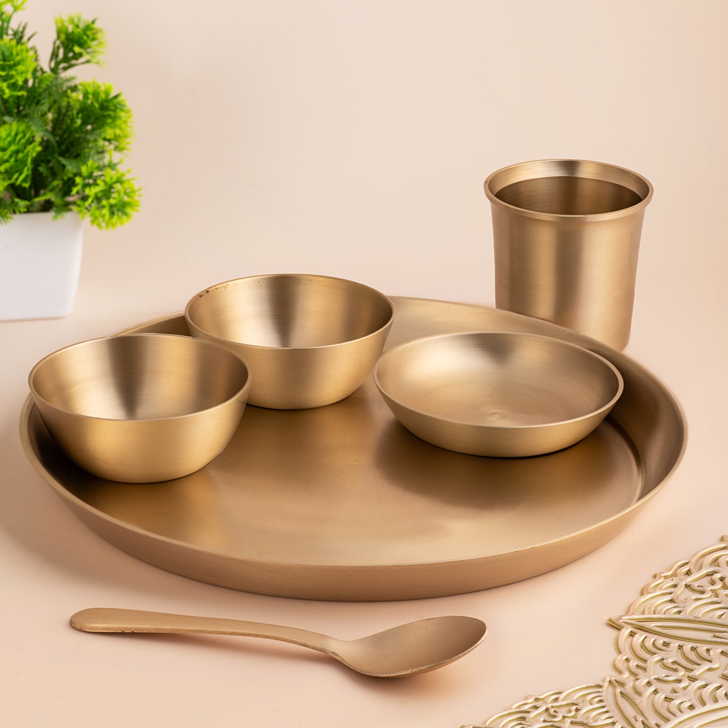 Kansa/Bronze Plate  Hand-picked Product set of 6