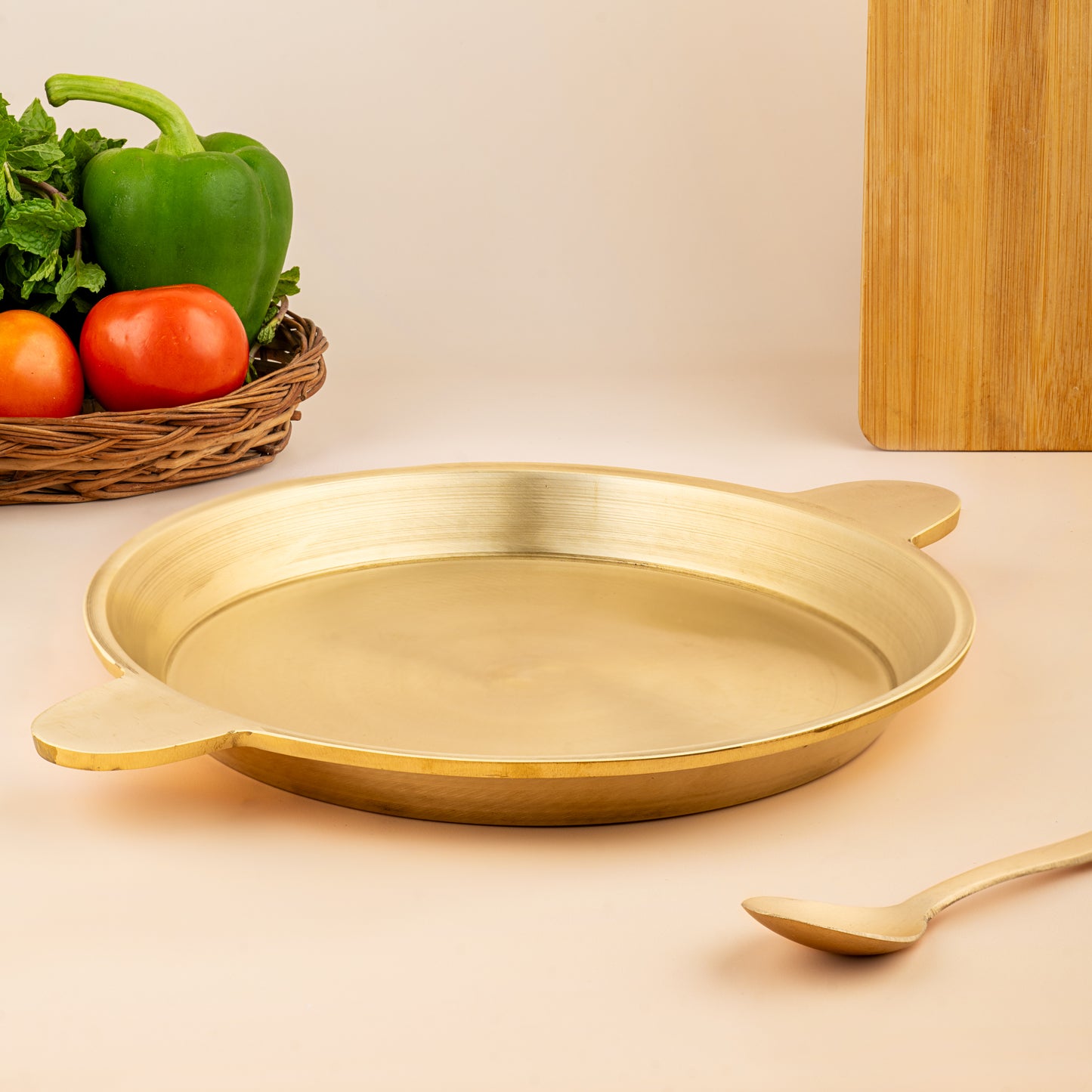 Handmade Bronze Fry Pan – Flat Bottom