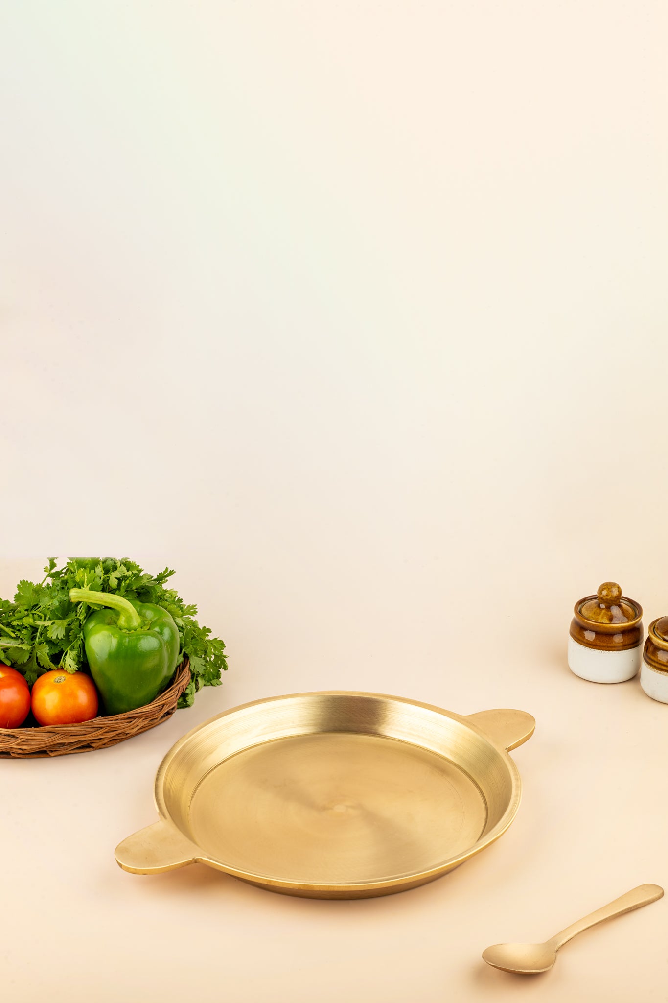 Handmade Bronze Fry Pan – Flat Bottom