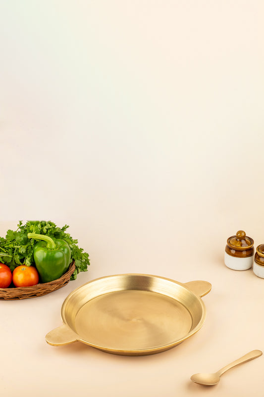 Handmade Bronze Fry Pan – Flat Bottom