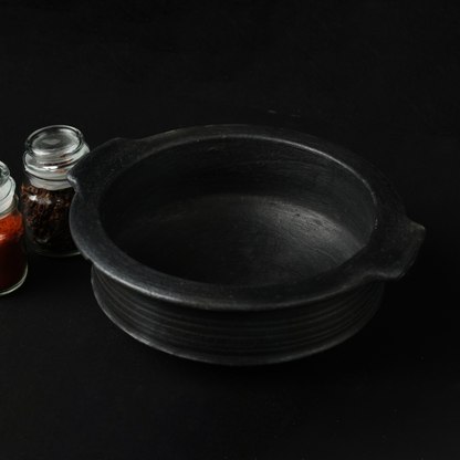 Blackened Clay Curry/Rasam Pot (Small)