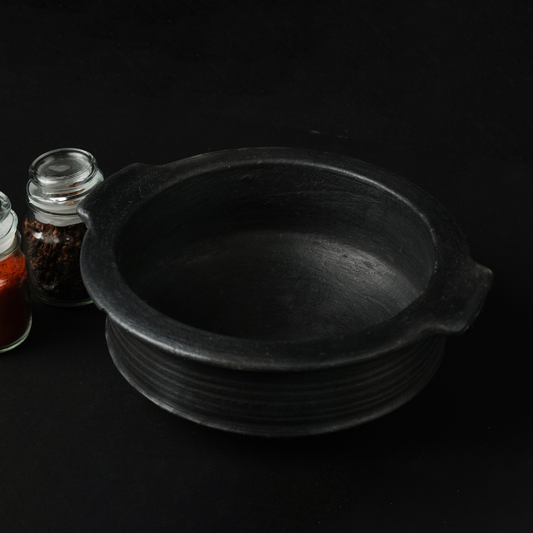 Blackened Clay Curry/Rasam Pot (MEDIUM)