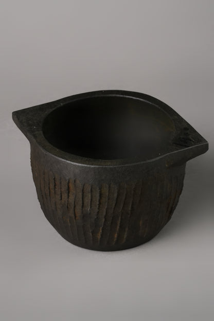 1 Week - TREATED Soap Stone Kerala Kalchatti (LARGE) - 500ML