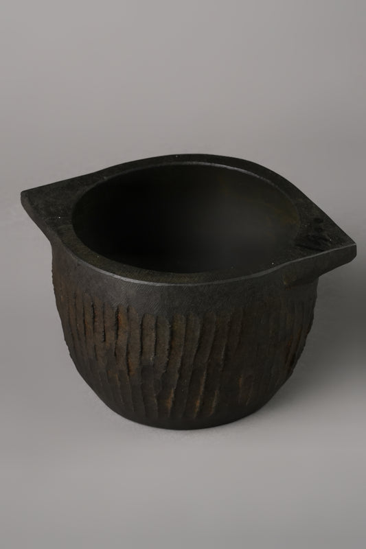 1 Week - TREATED Soap Stone Kerala Kalchatti (LARGE) - 500ML