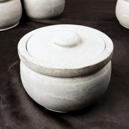 Soap Stone Traditional Curd Setter/ Storage Container Small (300-450 ml)