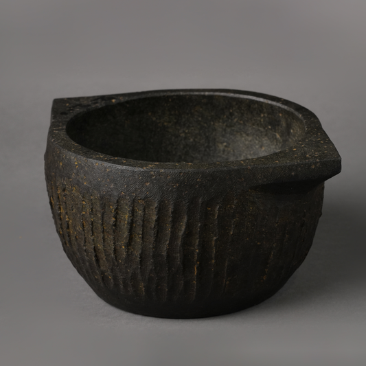 1 Week - TREATED Soap Stone Kerala Kalchatti (Small) - 500ML