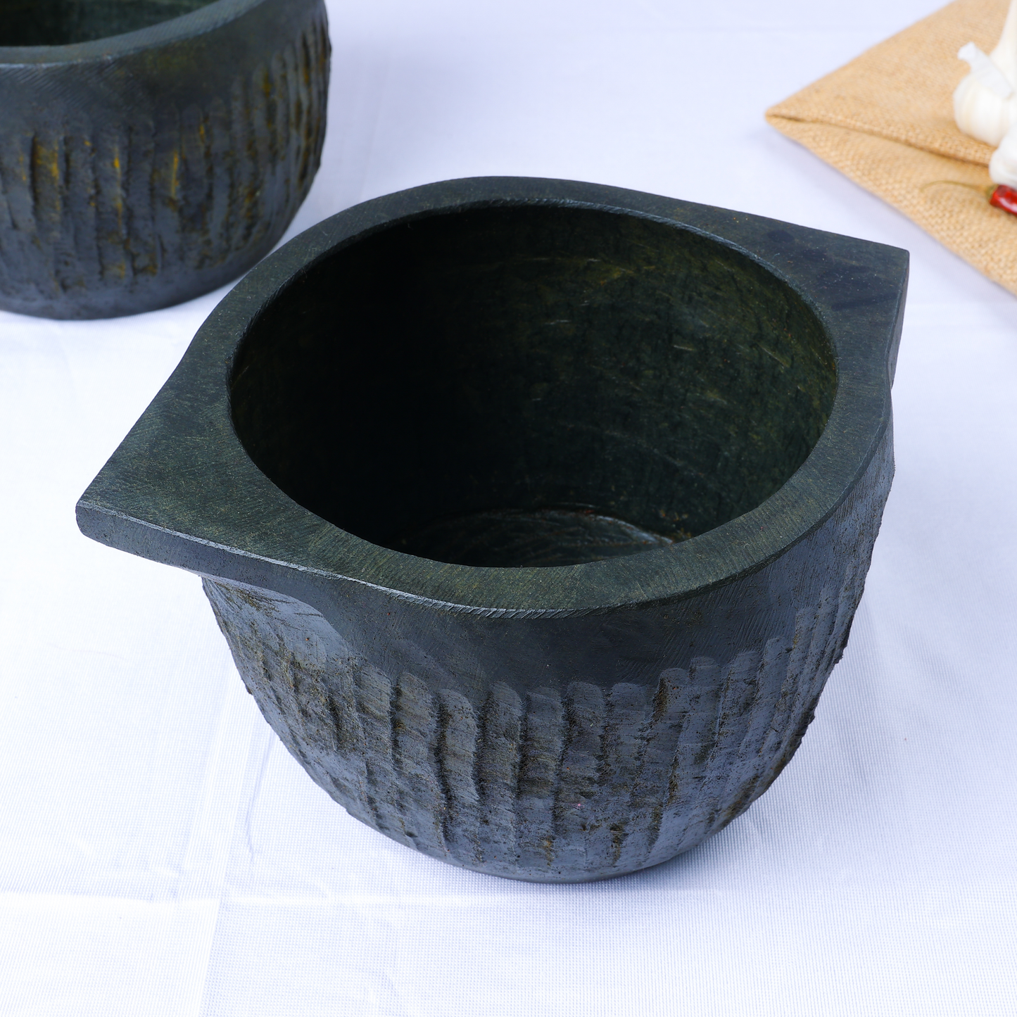 1 Week - TREATED Soap Stone Kerala Kalchatti (Medium) - 1L