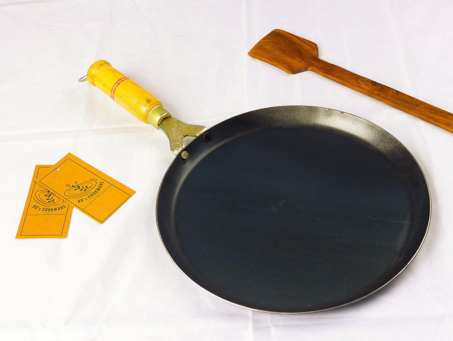 80scookware.com pure iron dosa tawa large free wooden flip