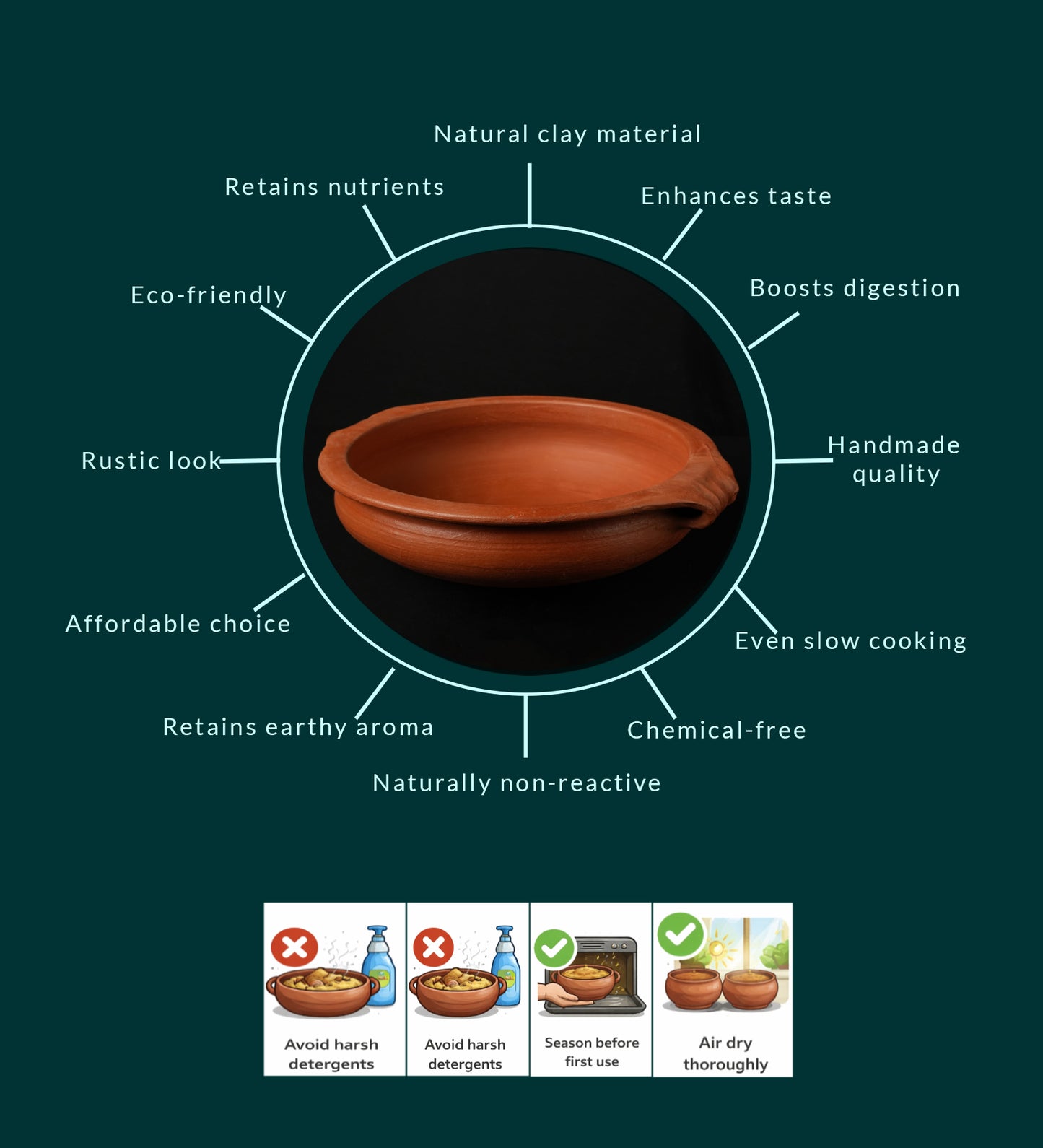 Red Clay Uruli (HOUSE DECOR/COOKING - LARGE)